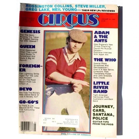 Vtg January 31, 1982 Music Circus Magazine (Devo GENESIS Queen THE WHO) - Picture 1 of 4